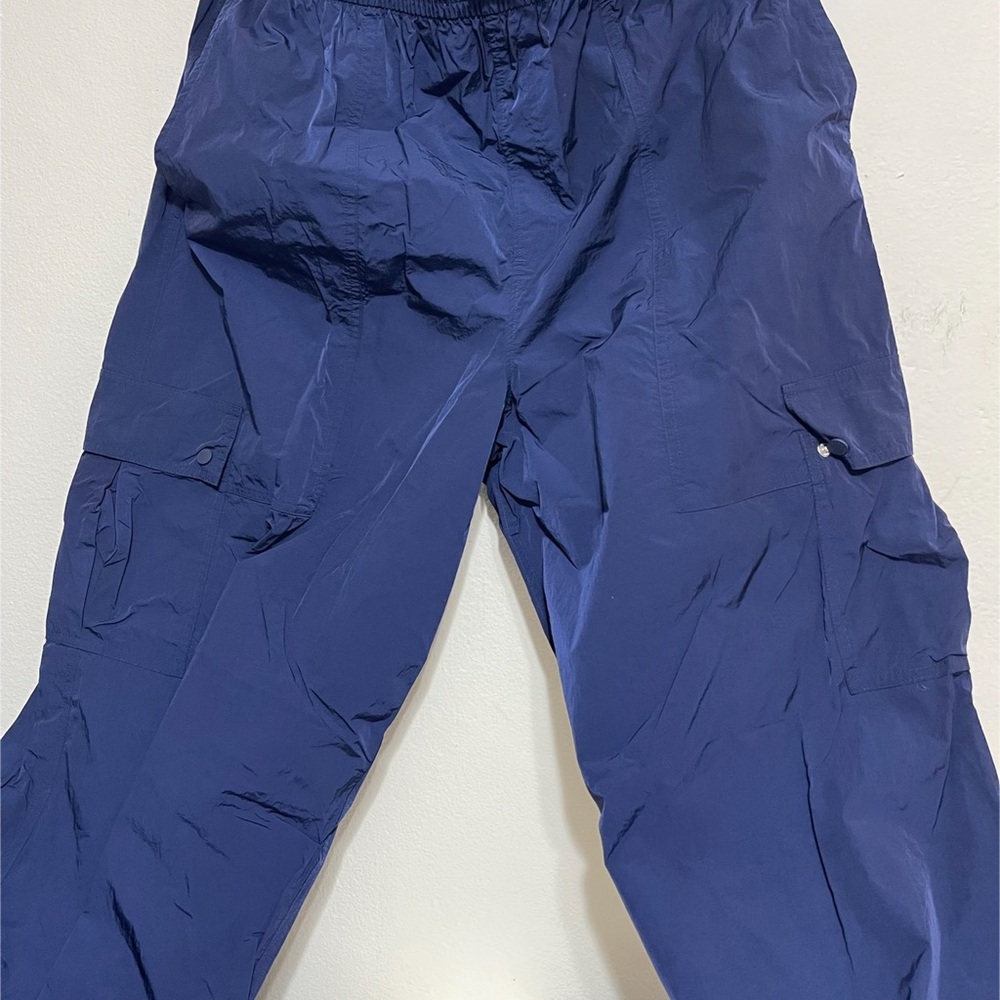 Victoria's Secret Women Deep Blue Parachute Pants